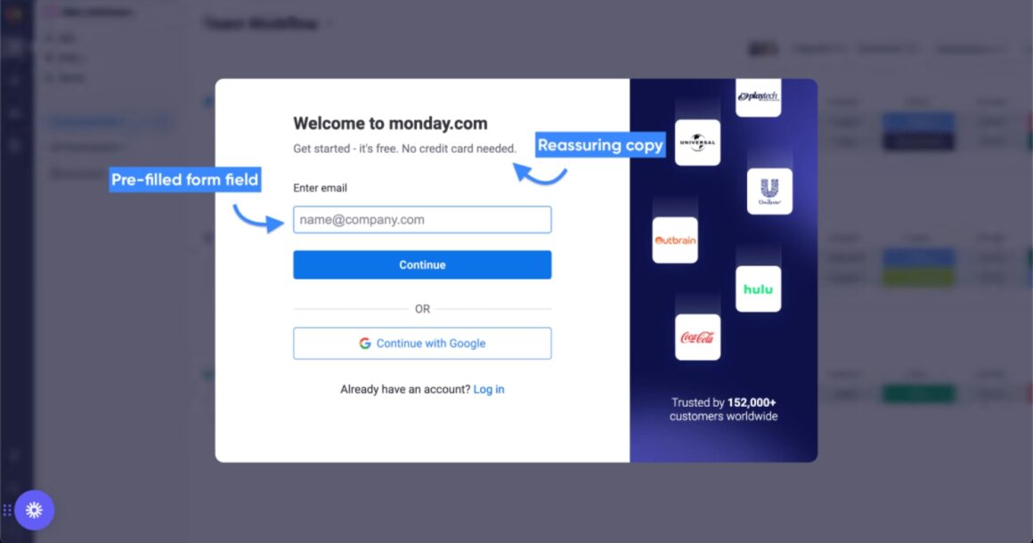 67b3adb054d03ec5e27437cd 6626777b376c956b194bac36 first time user experience example monday com 1 1160x610 1